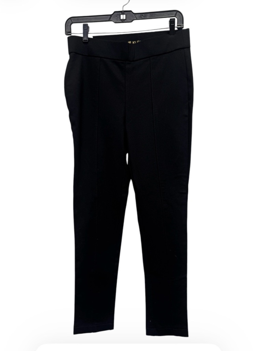 Anne Klein Black Tummy Control Ponte Pull-On Slim Pants Size Small
